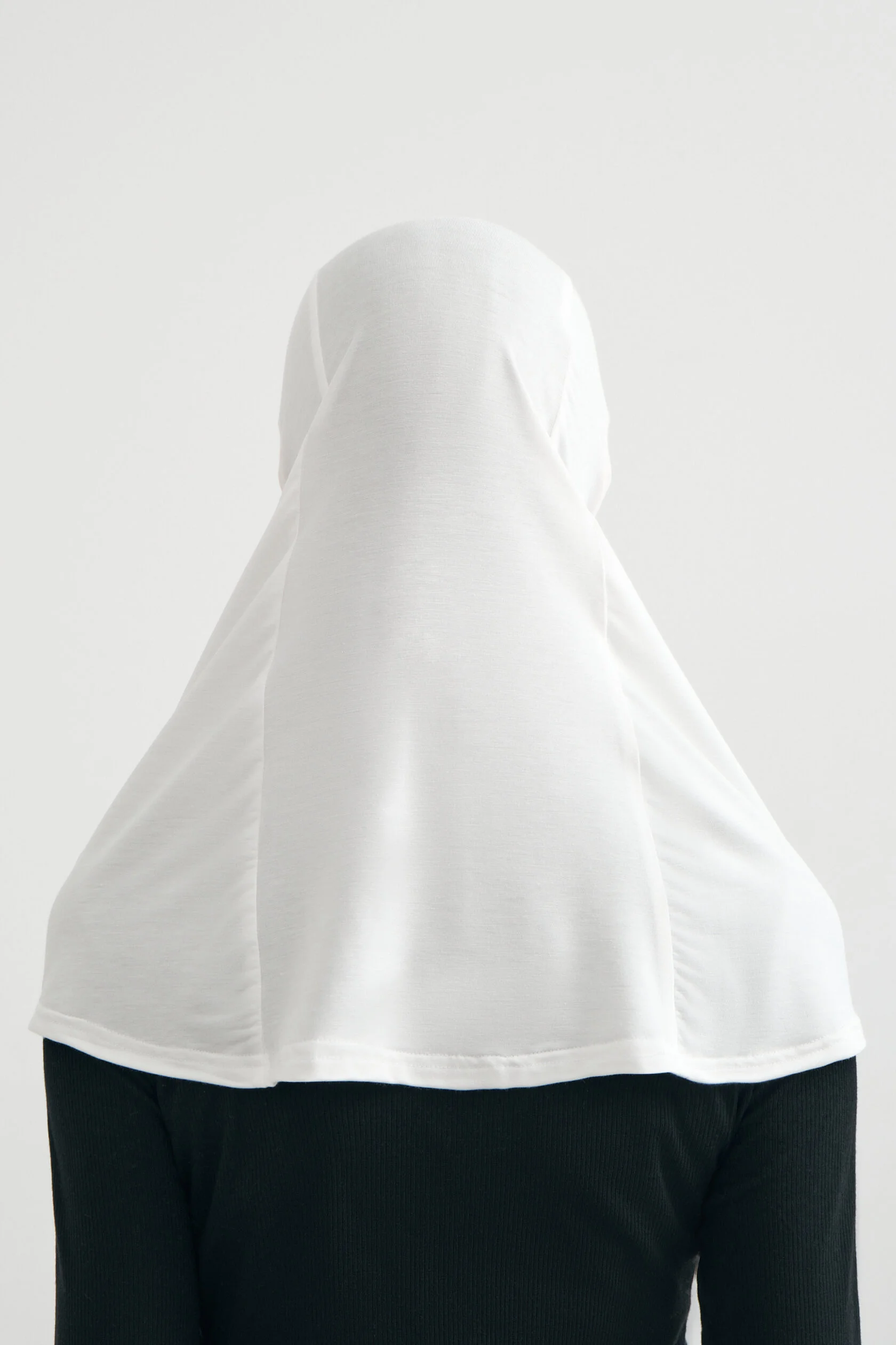 White Jersey Balaclava Under-Scarf