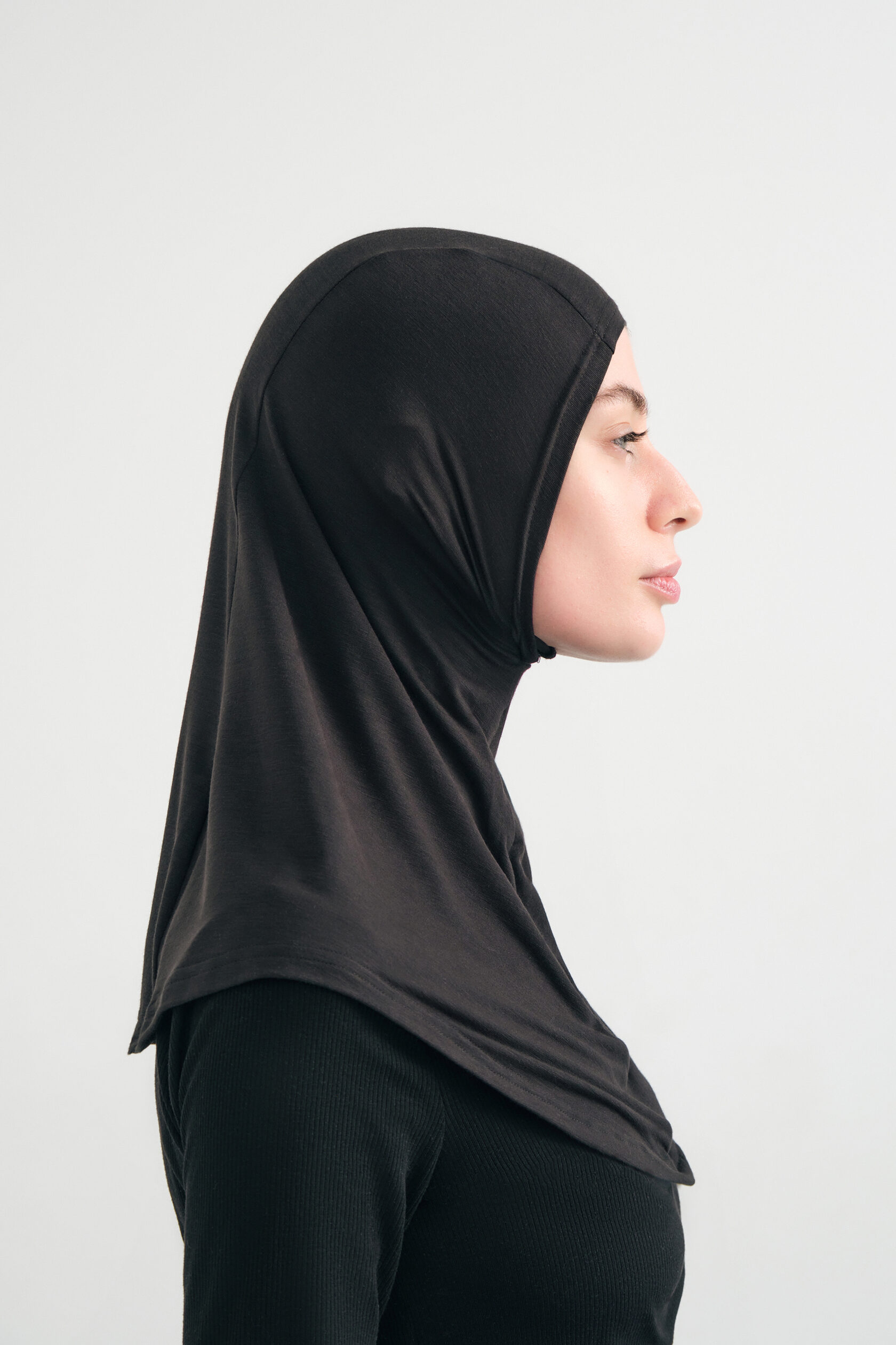 Black Jersey Balaclava Under-Scarf