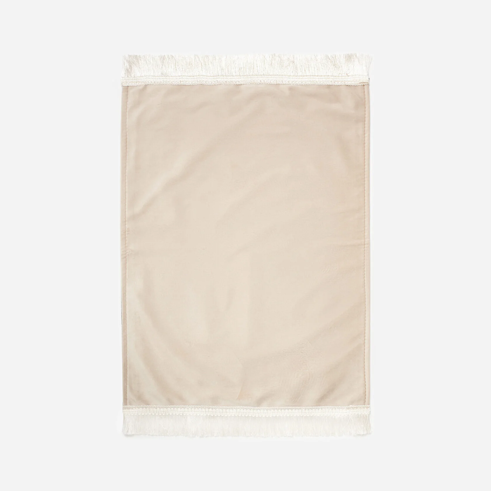 Kids' Soft Velvet Prayer Mat – Beige