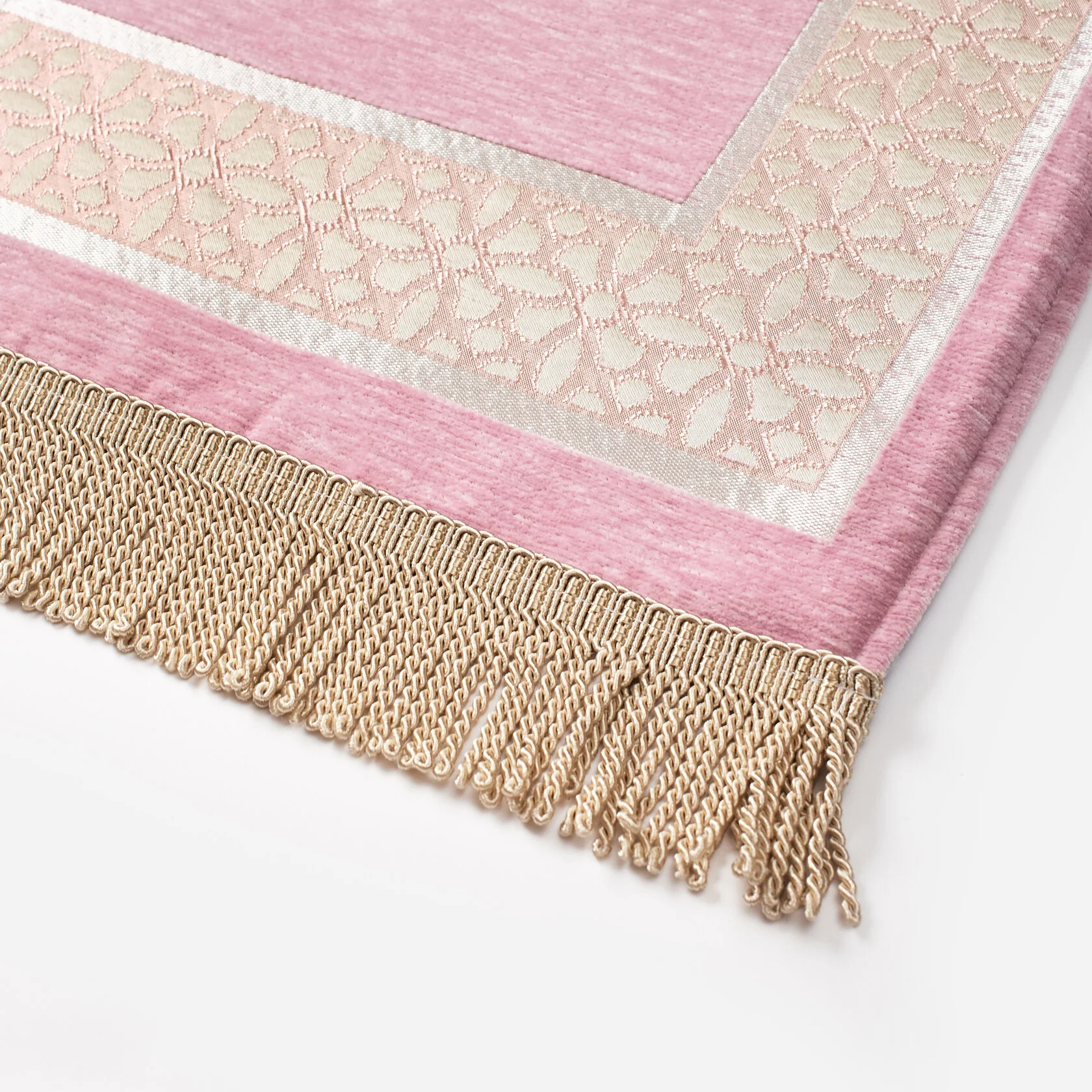 Soft Prayer Rug – Textured Dome Border, Pink