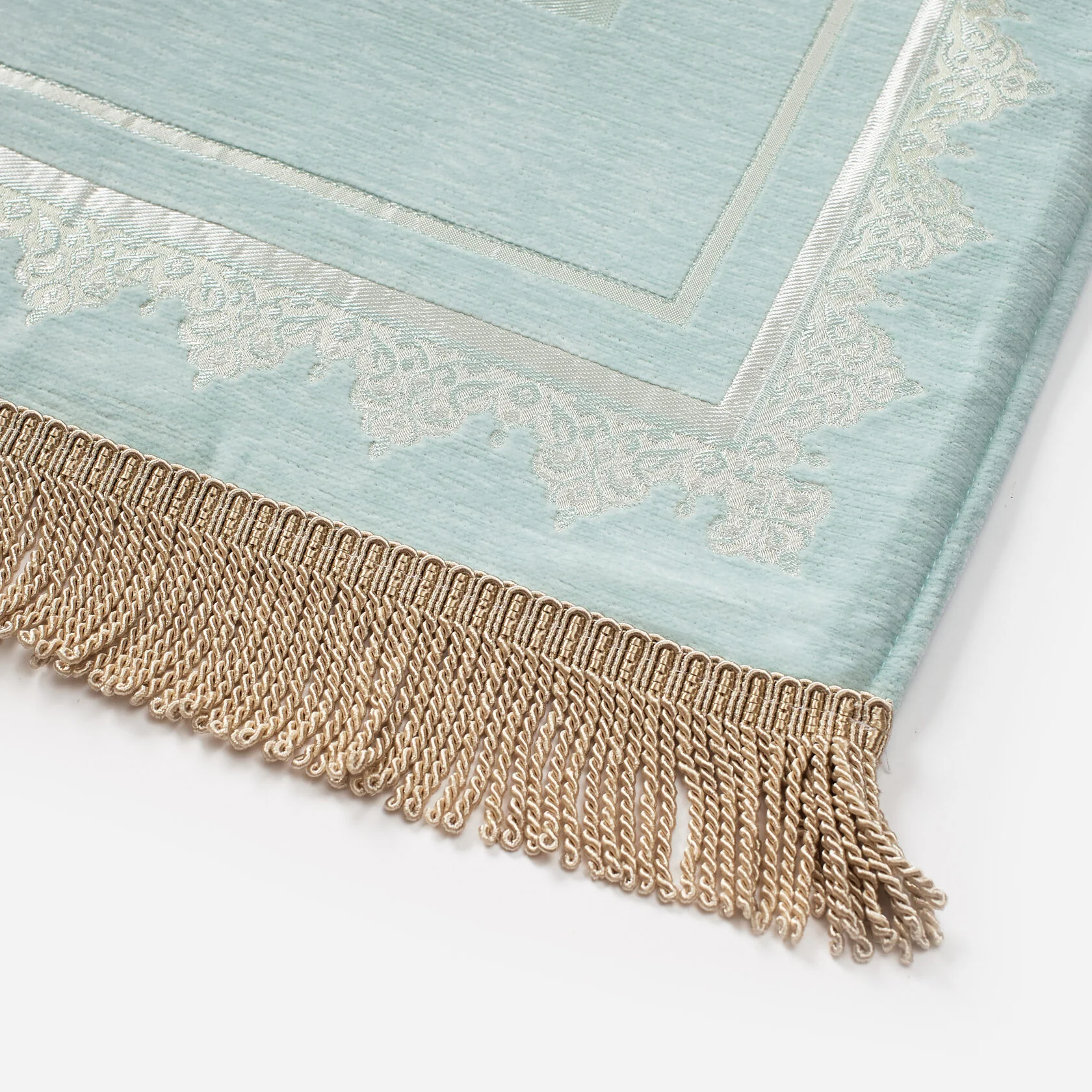 Soft Prayer Rug – Round Dome Design, Mint Blue
