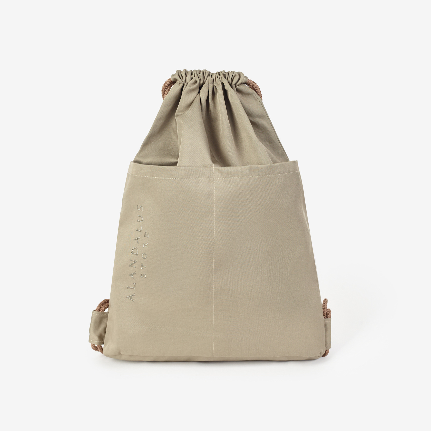 Two-Strap Drawstring Prayer Backpack – Sage Green