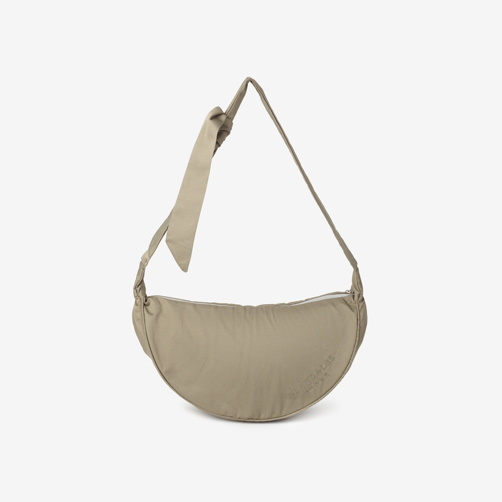 Crescent Half-Moon Crossbody Bag – Sage Green