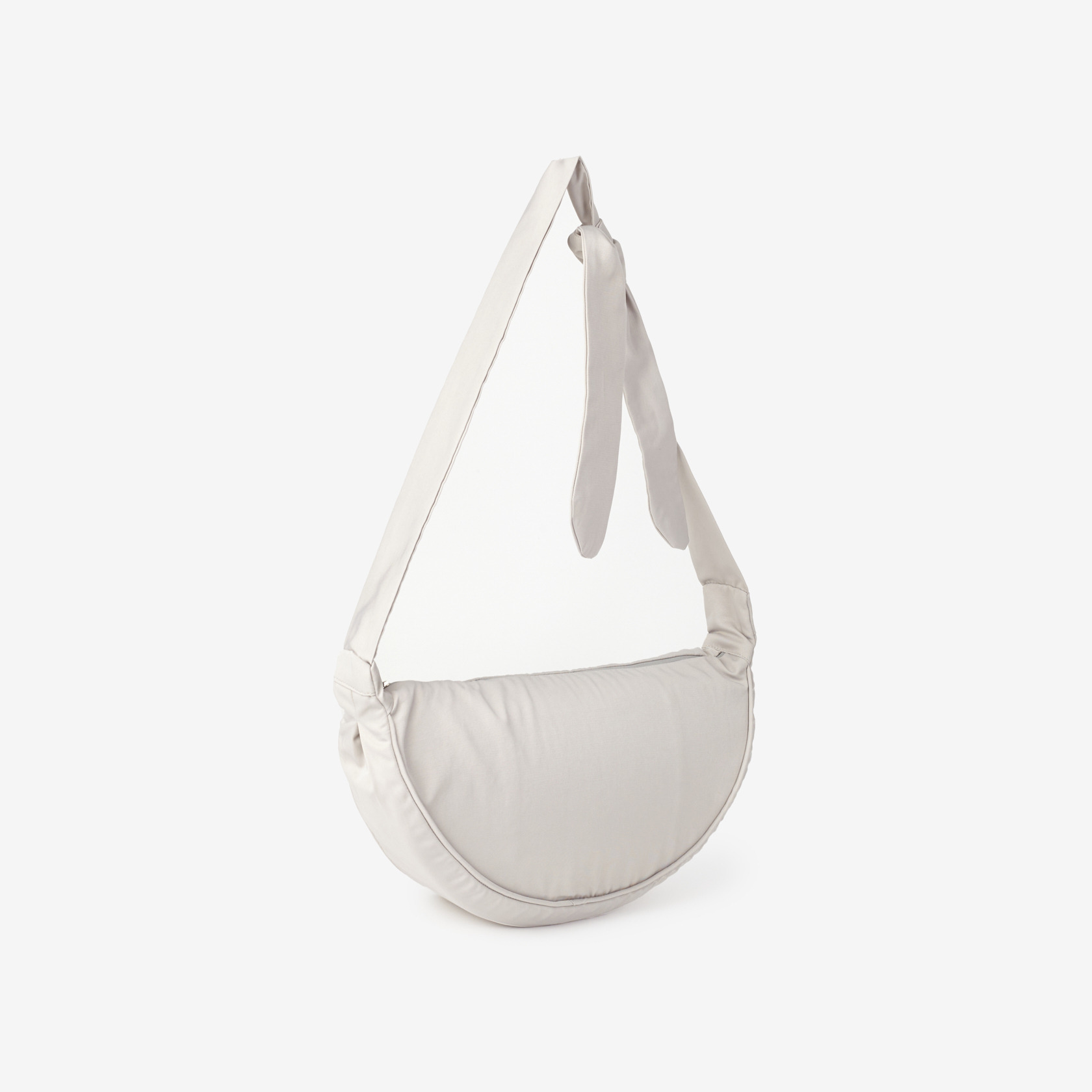 Crescent Half-Moon Crossbody Bag – Ivory