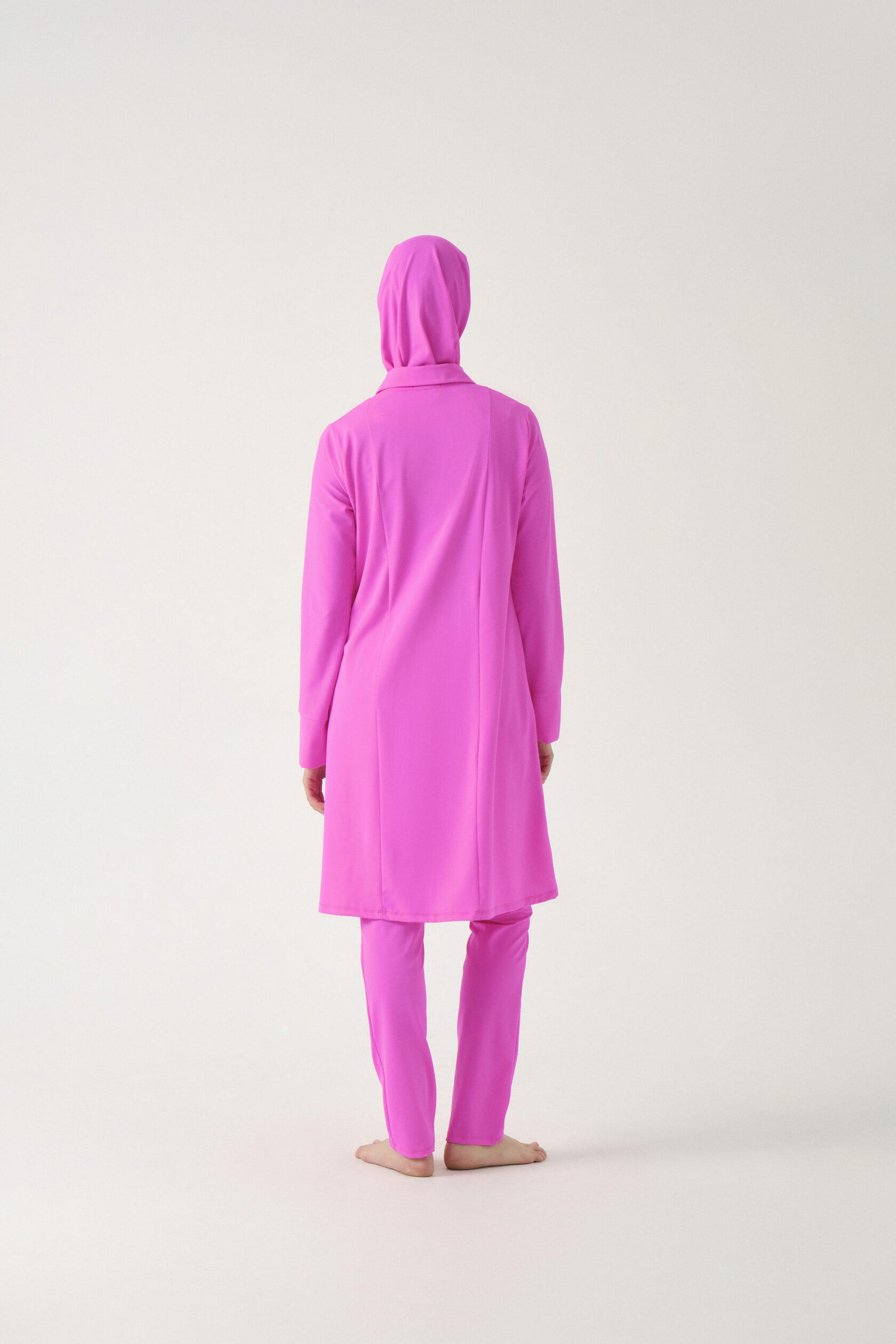 Three-Piece Modest Burkini - Fuchsia Pink