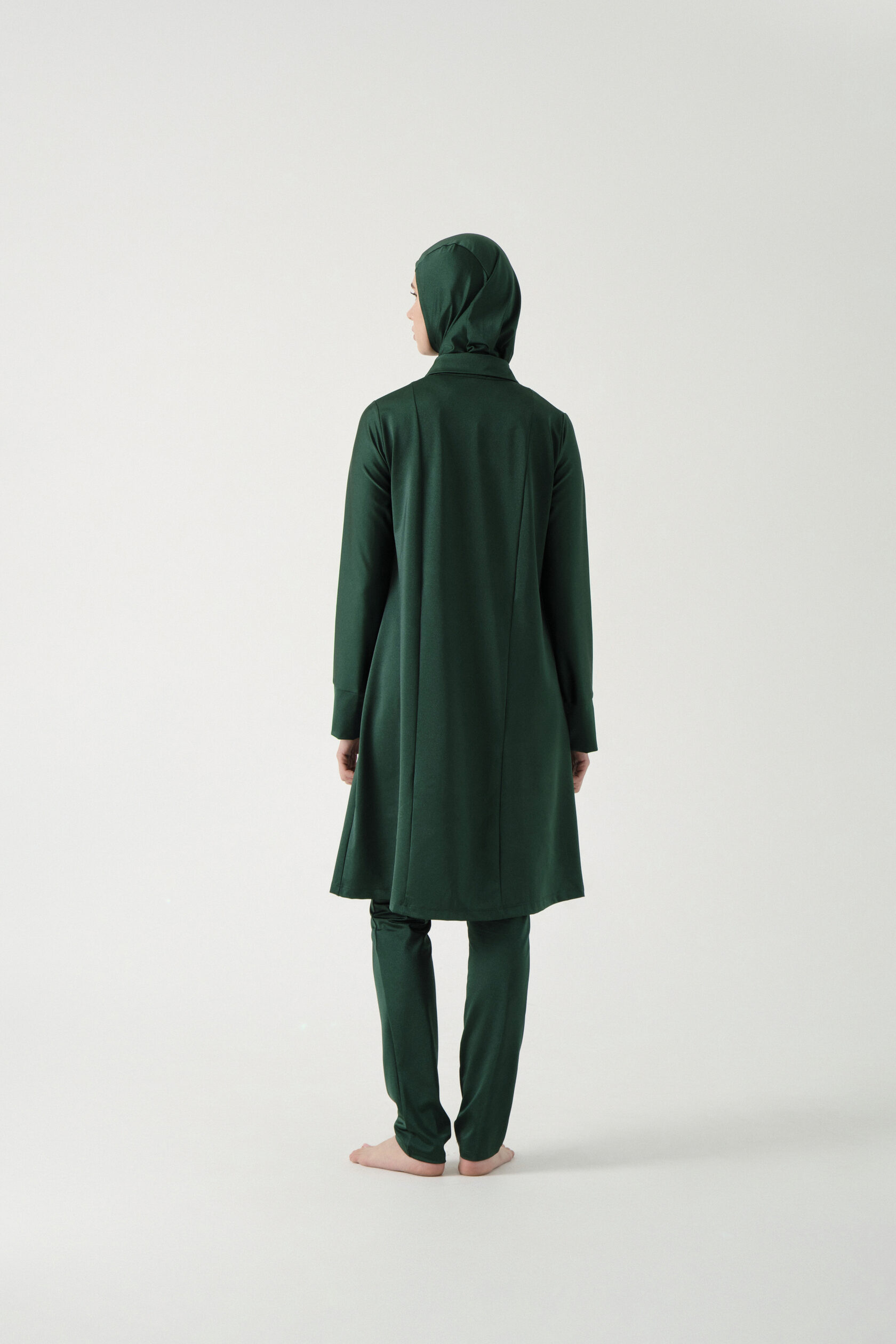 Three-Piece Modest Burkini - Emerald Green